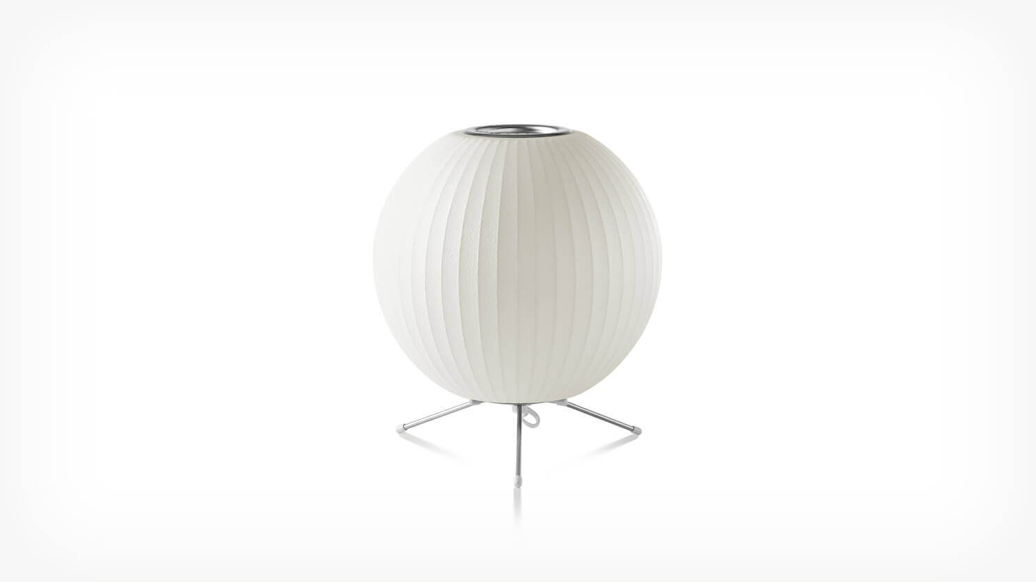 Front view of Nelson Ball Tripod Lamp