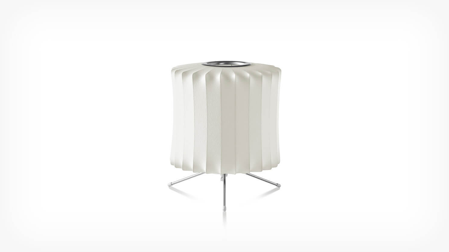 Front view of Nelson Lantern Tripod Lamp