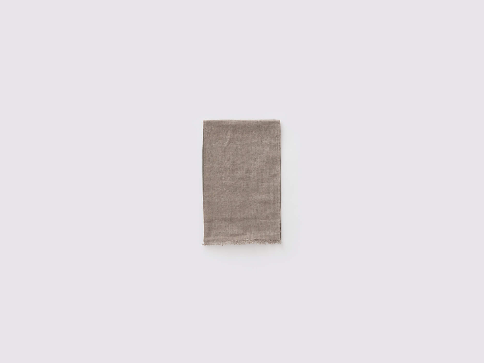 Overhead view of the Faye rustic table runner in seafoam