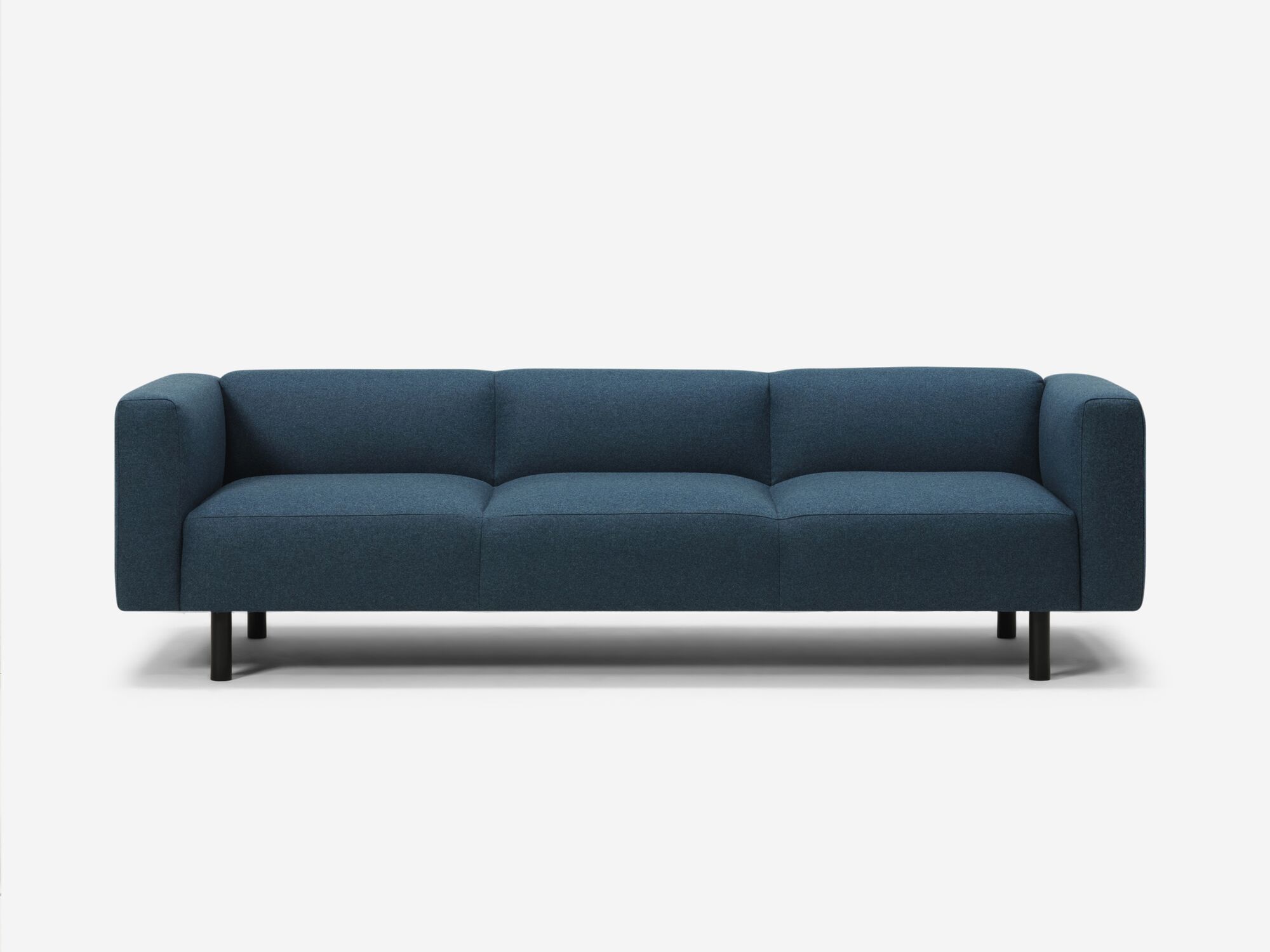 Blue sofa front view