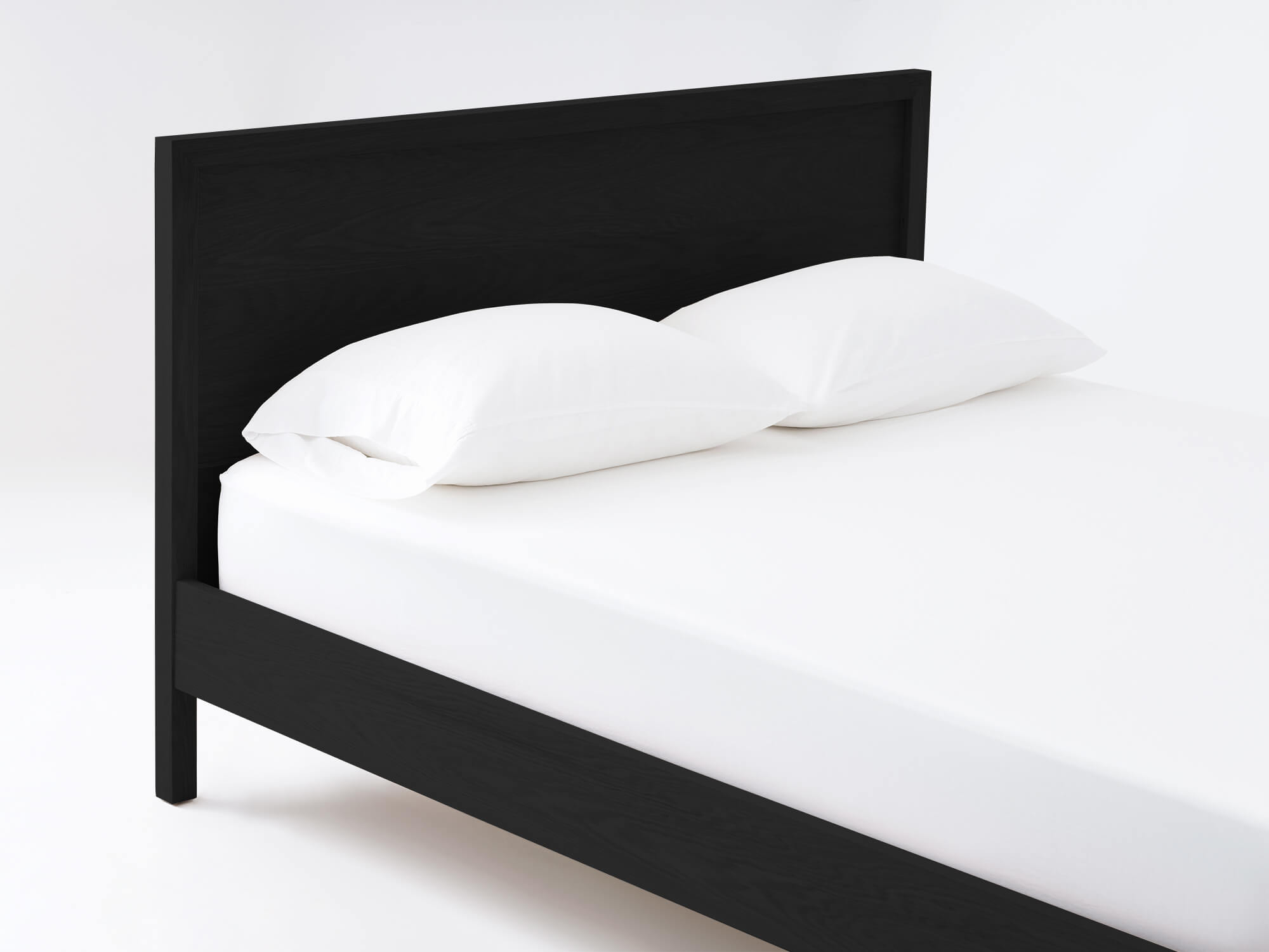 Marcel Platform Bed Modern Bed In Walnut Or Oak Eq3