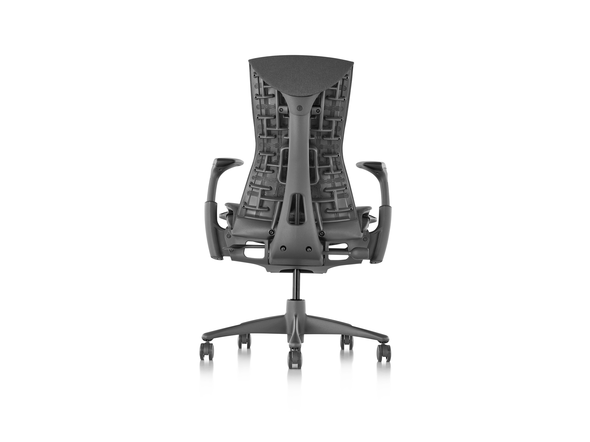 Herman Miller Embody office chair in Medley Cinder back view