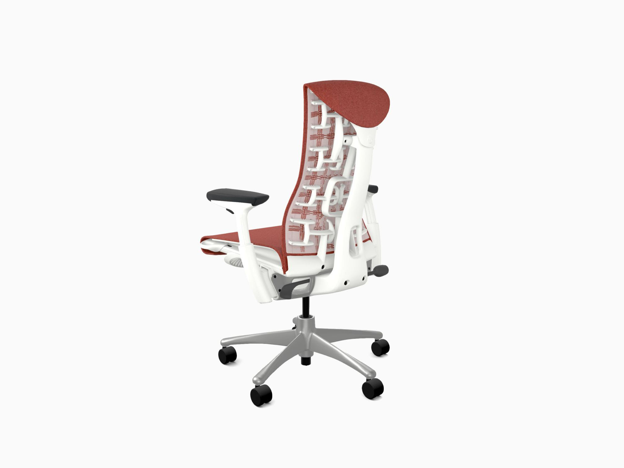 Back angle view of Embody office chair in Sync Canyon