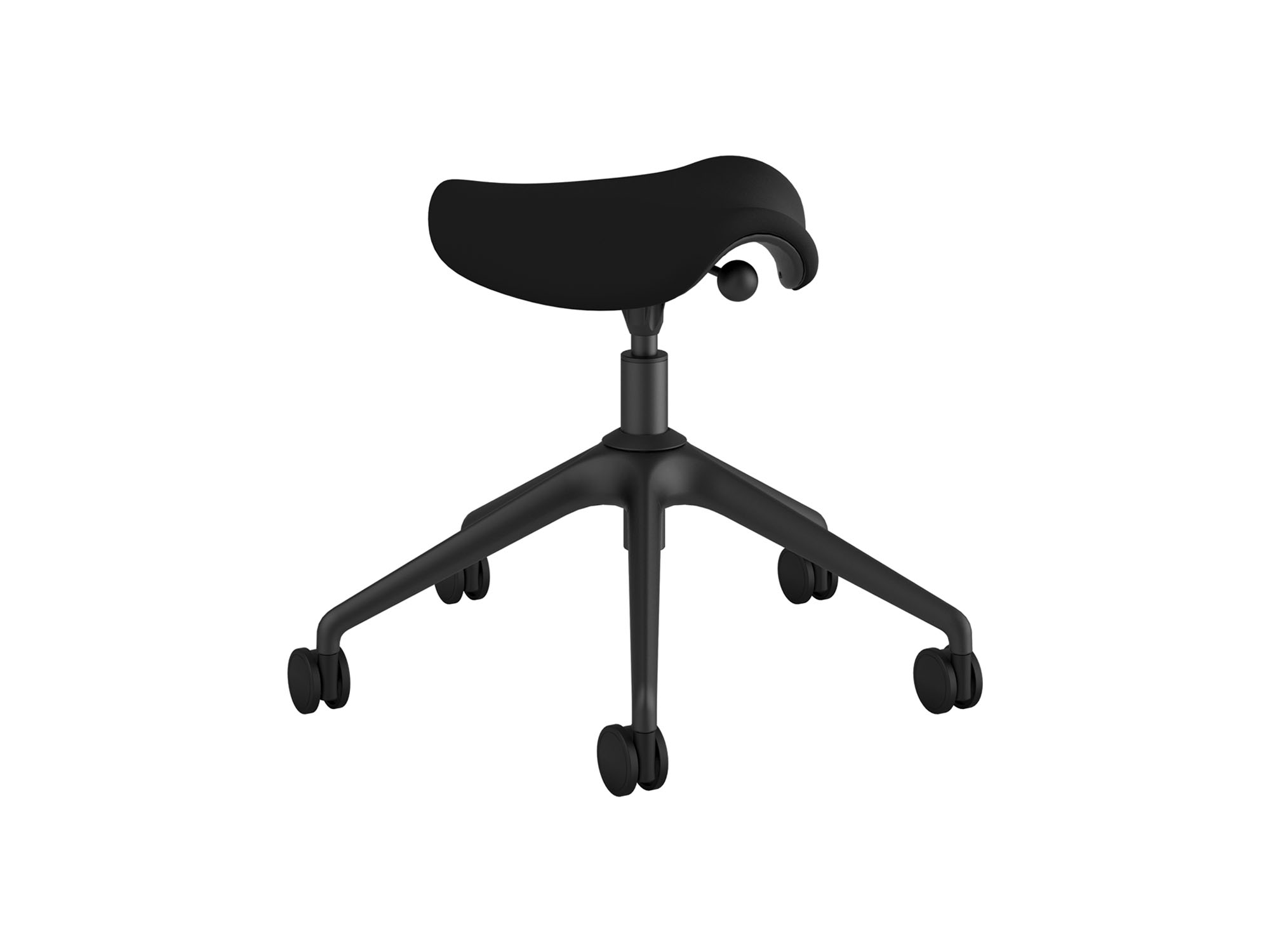 Dark grey active stool angle view