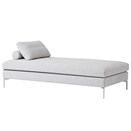 Grey modern daybed front view