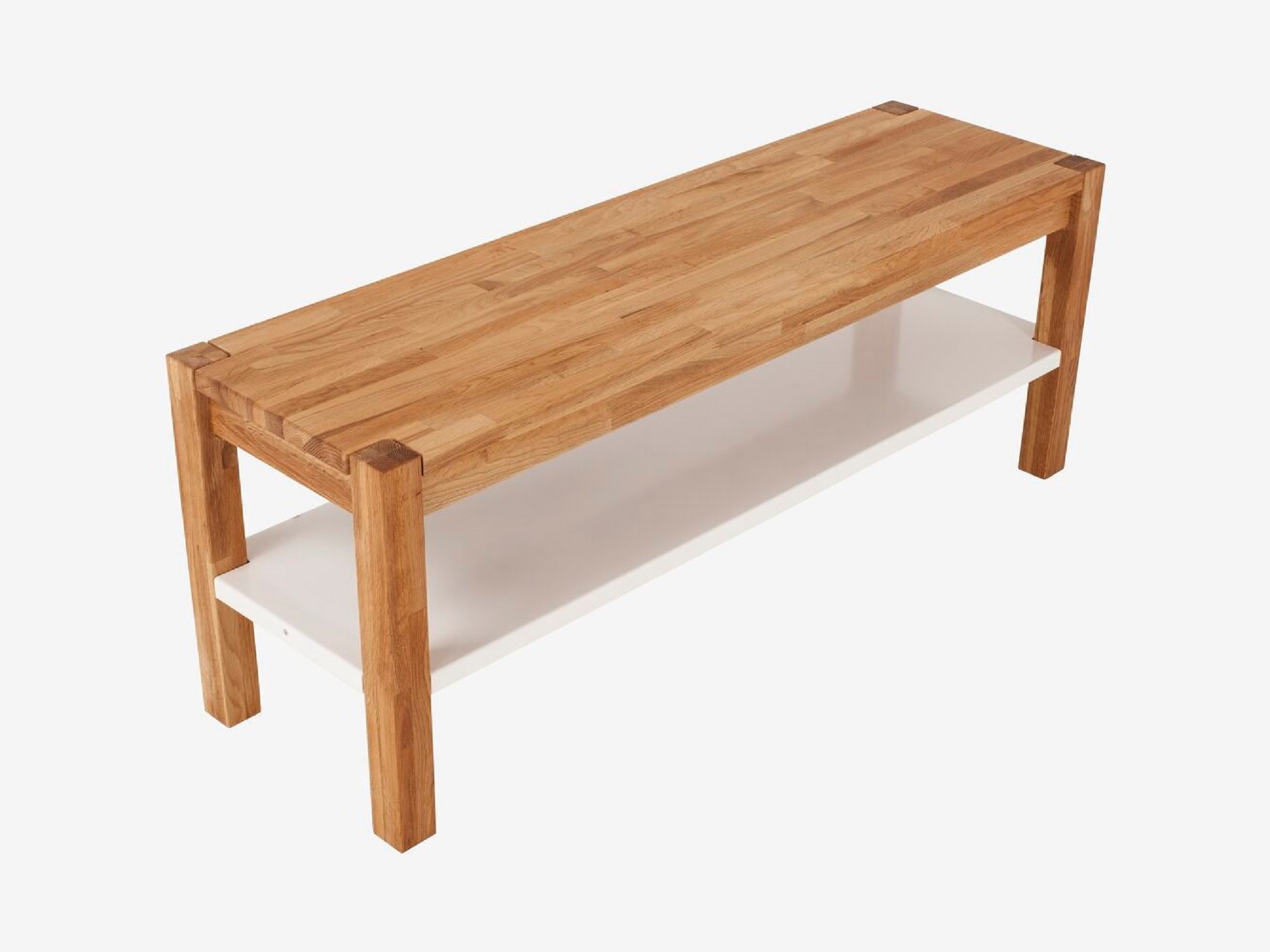 Top view of the large Harvest modern entryway bench