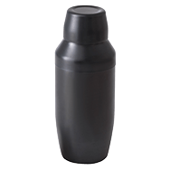 Black cocktail shaker front view