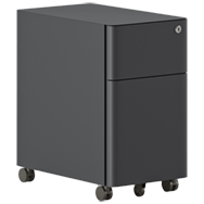 Black office filing cabinet