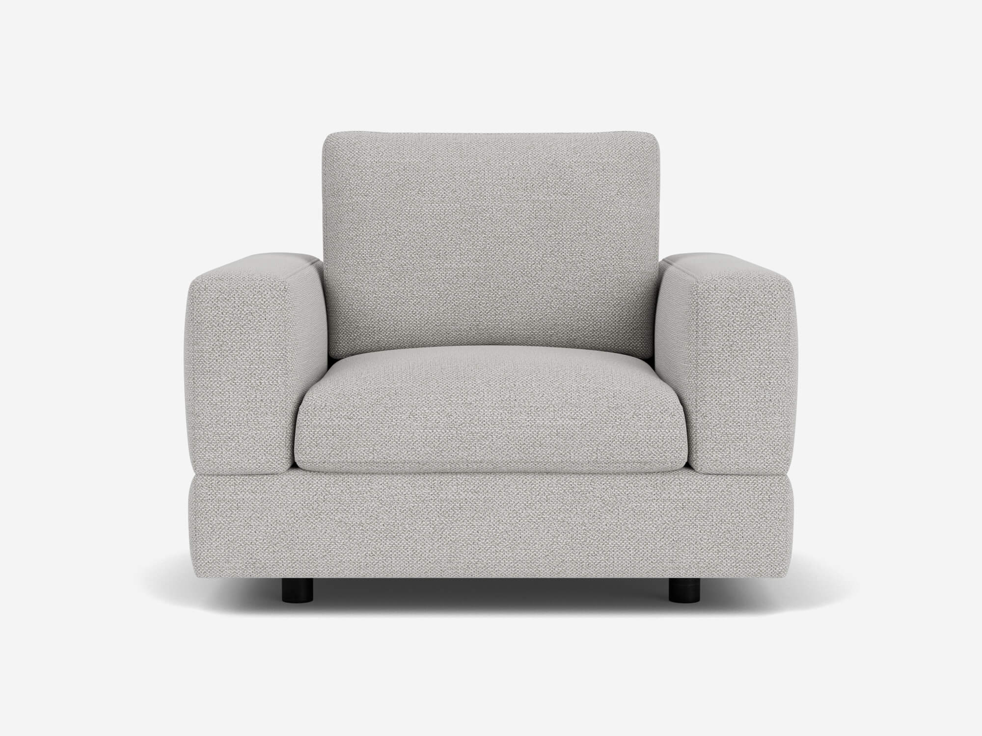 Grey armchair front view