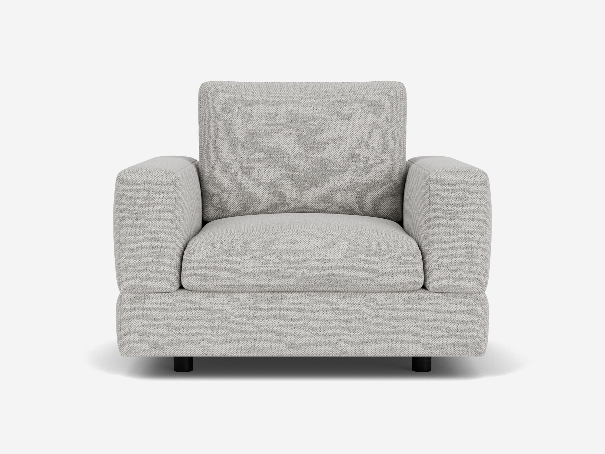Grey armchair front view