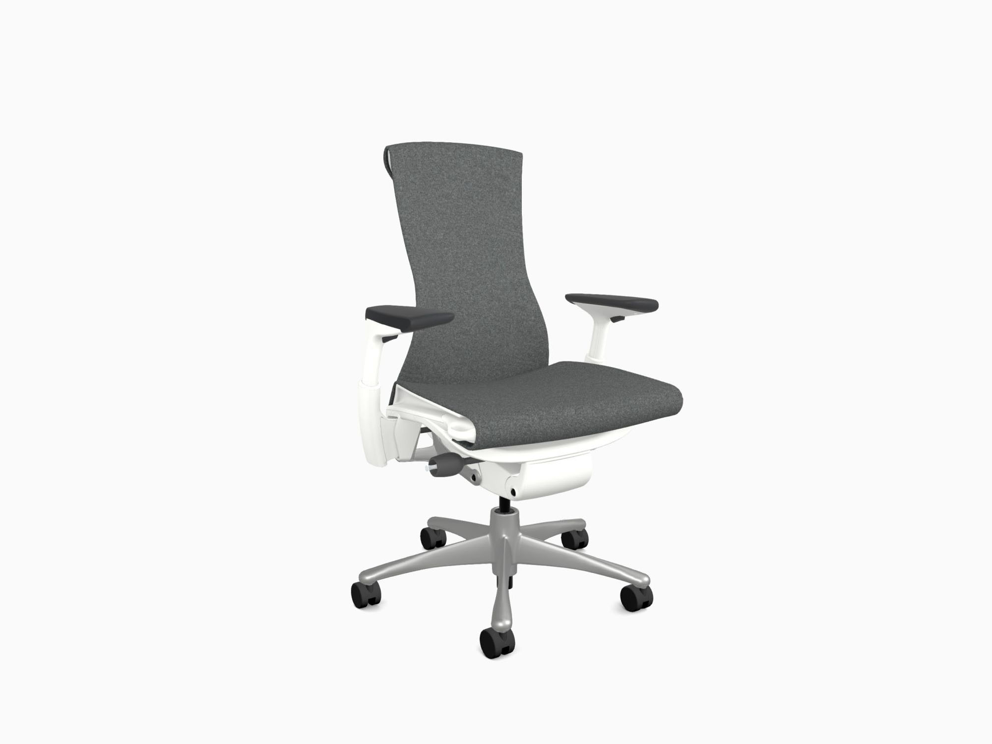 Embody office chair in Sync Dark Carbon front angle view