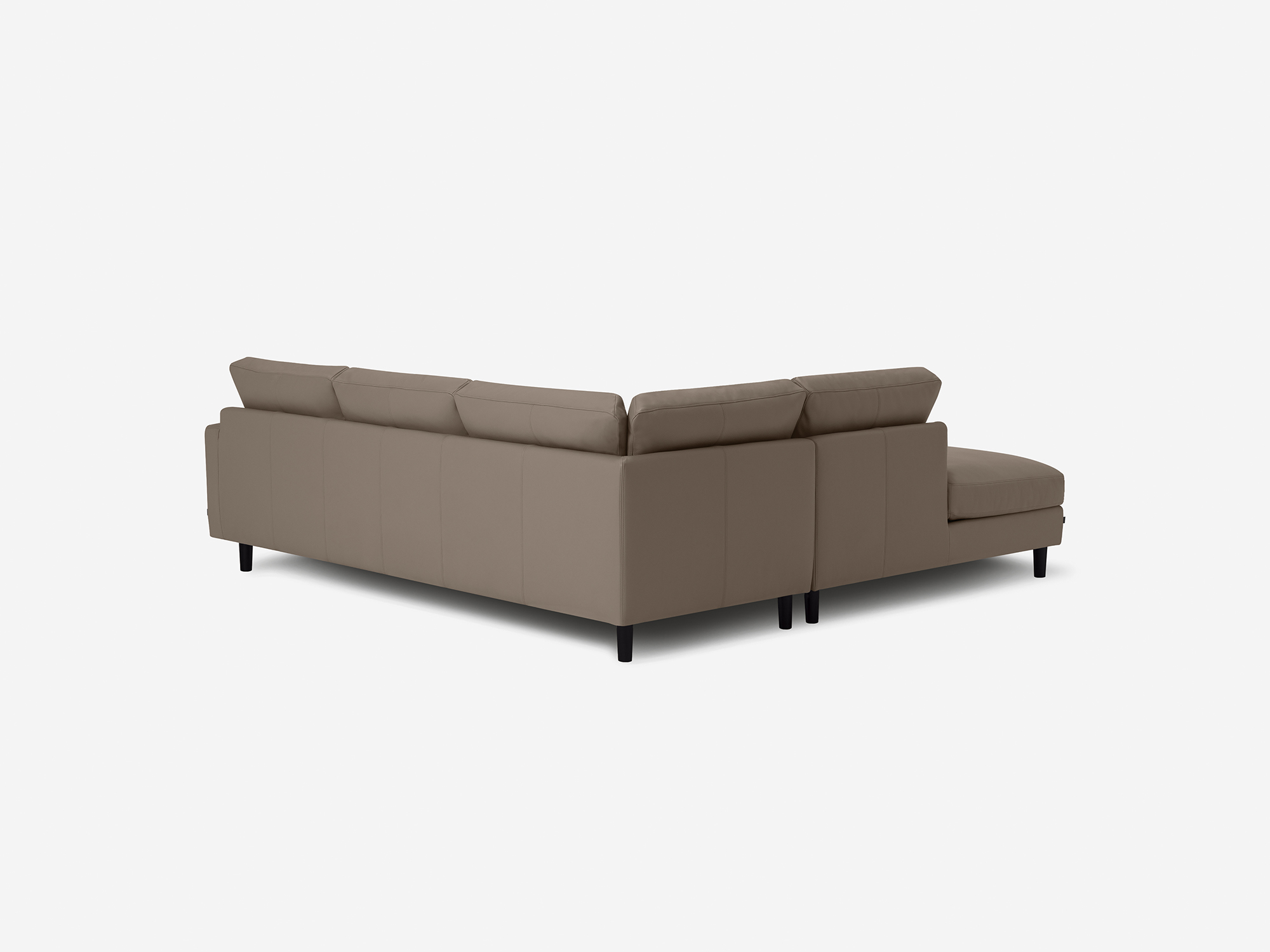 Oskar Plush 2-Piece Sectional Sofa with Backless Chaise | EQ3