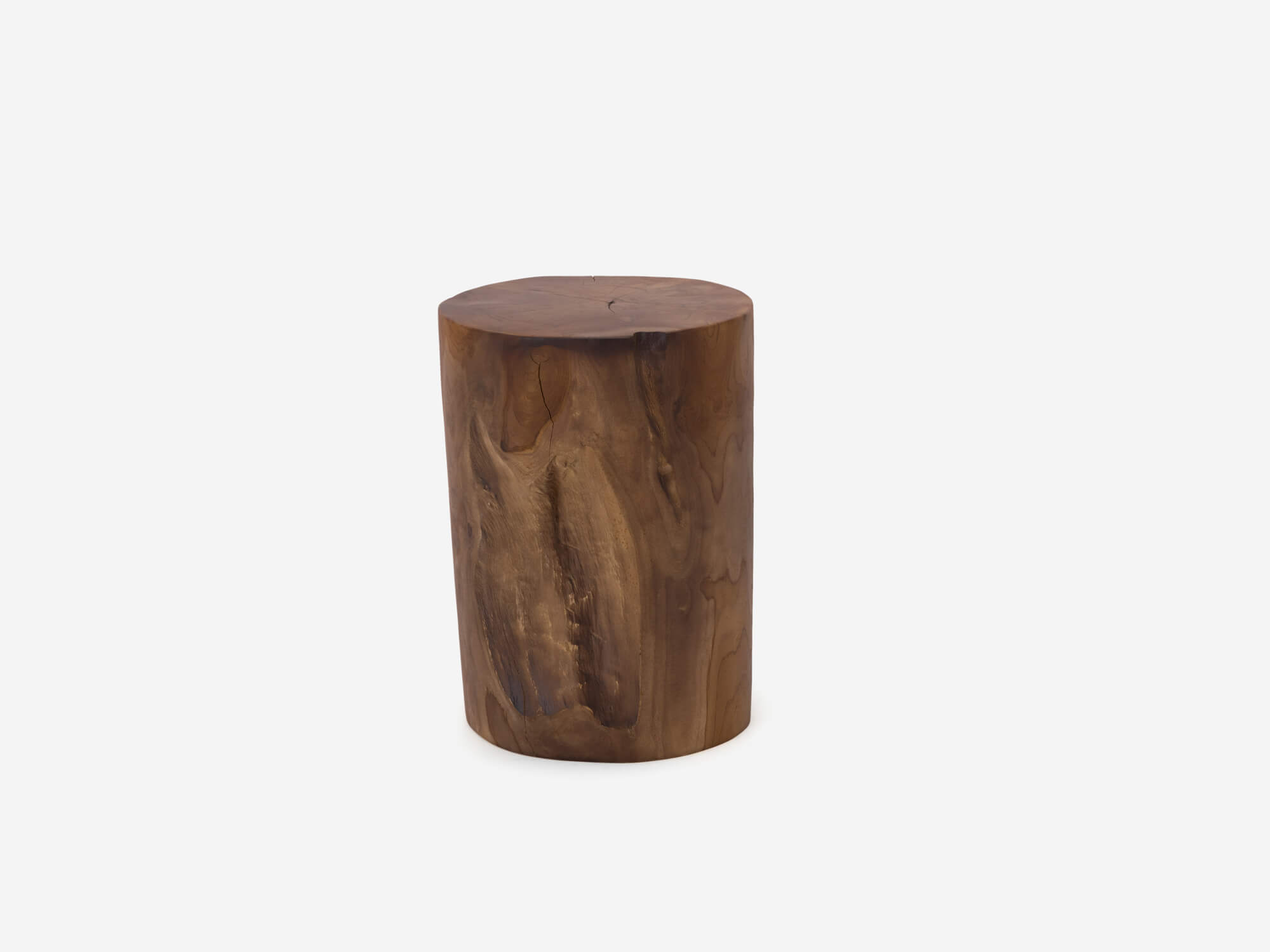 Solid Teak Cylinder Stool | Teak Wood Furniture | EQ3