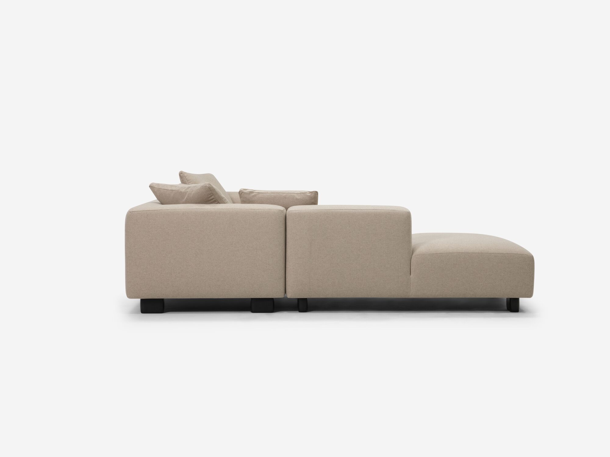 Bonne 2-Piece Sectional Sofa with Backless Chaise | EQ3