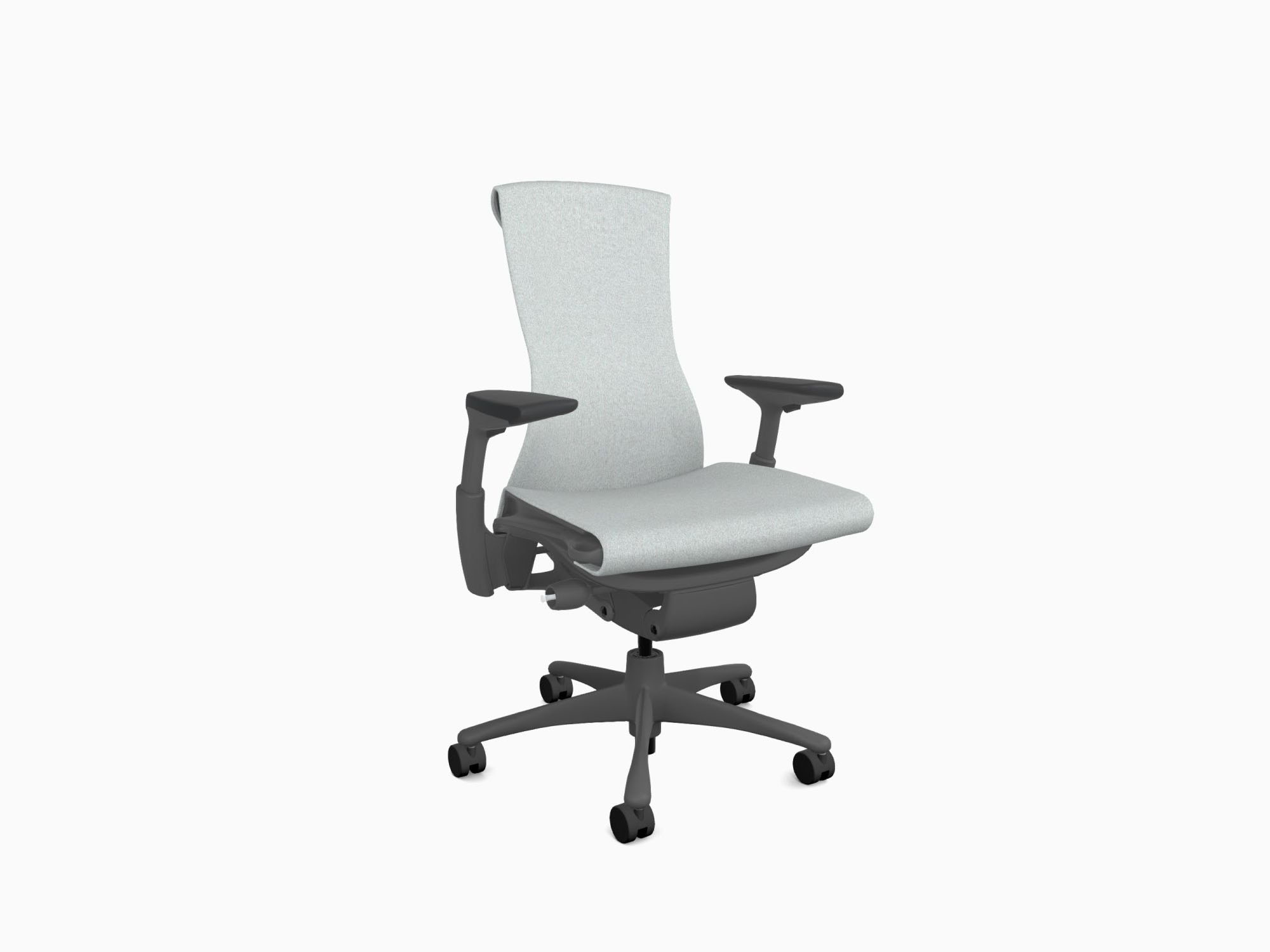 Herman Miller Embody office chair in Sync Dark Mineral front angle view