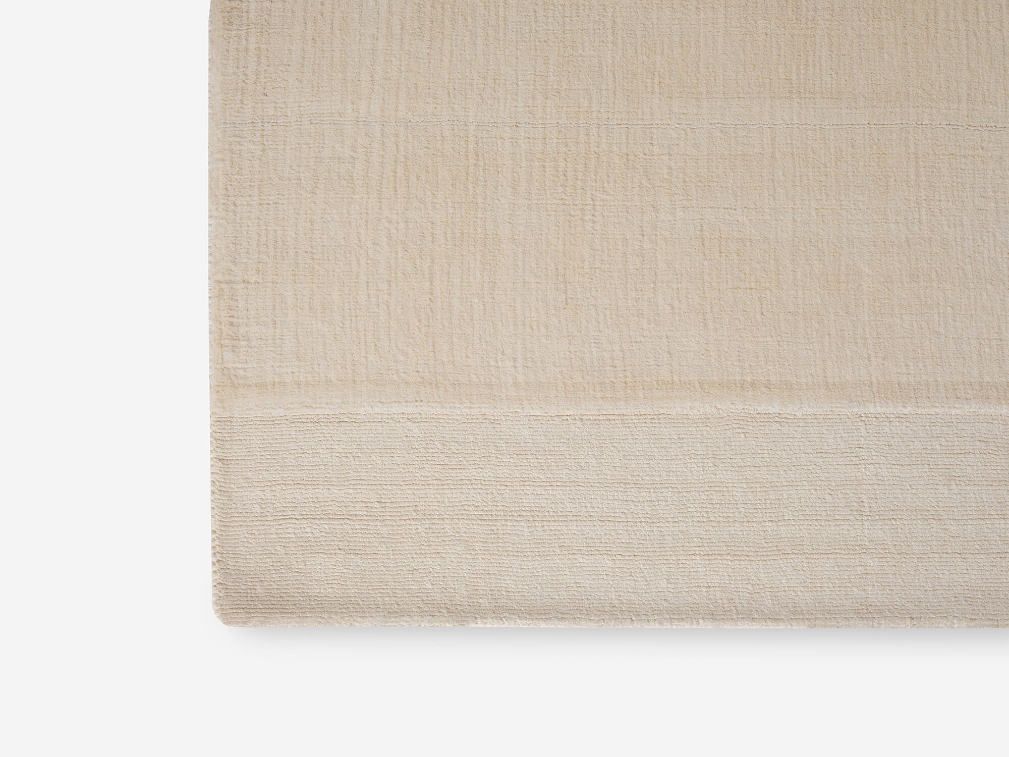 Modern beige dining room rug detail view