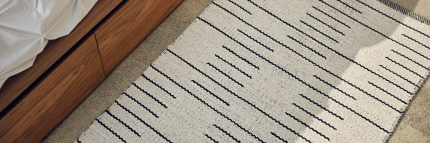 white small rugs is shown in detail