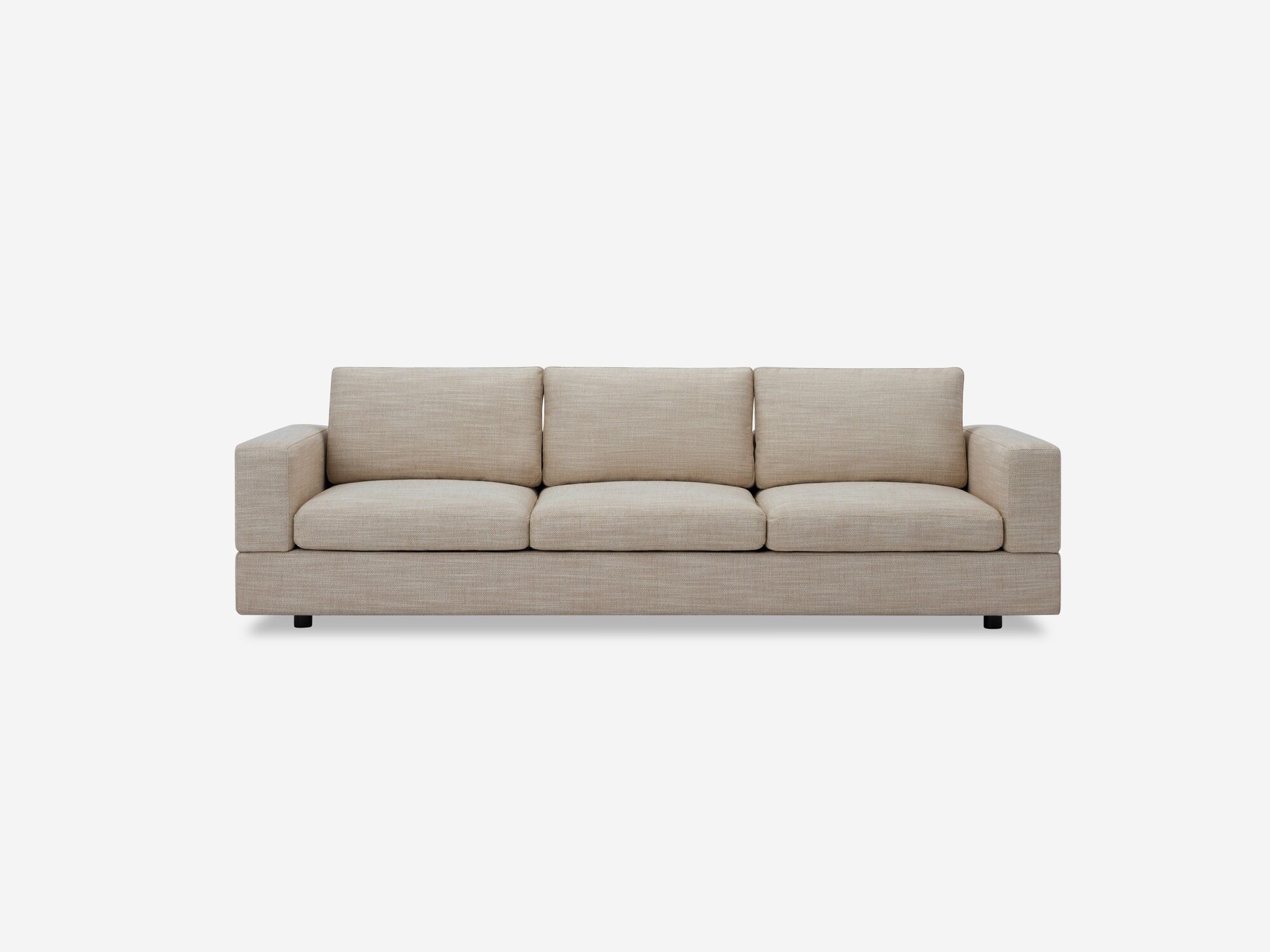 Modern beige sofa front view