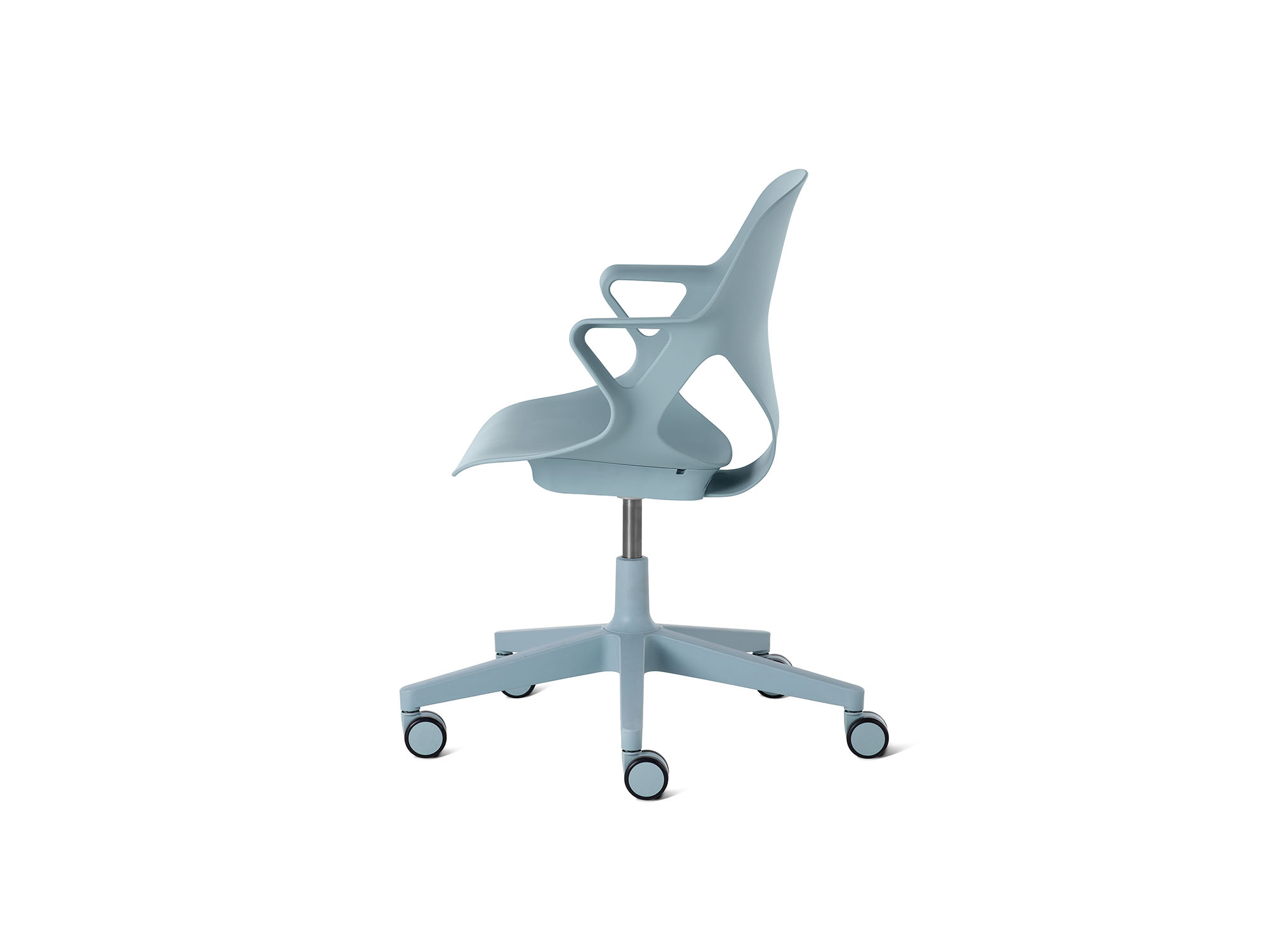 Glacier Zeph armchair with no cushion side view