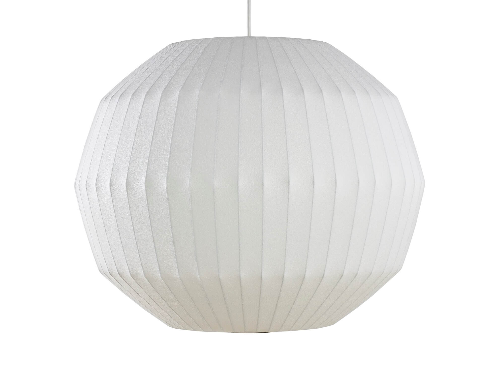 Front view of Nelson Angled Sphere Bubble Large Pendant Lamp