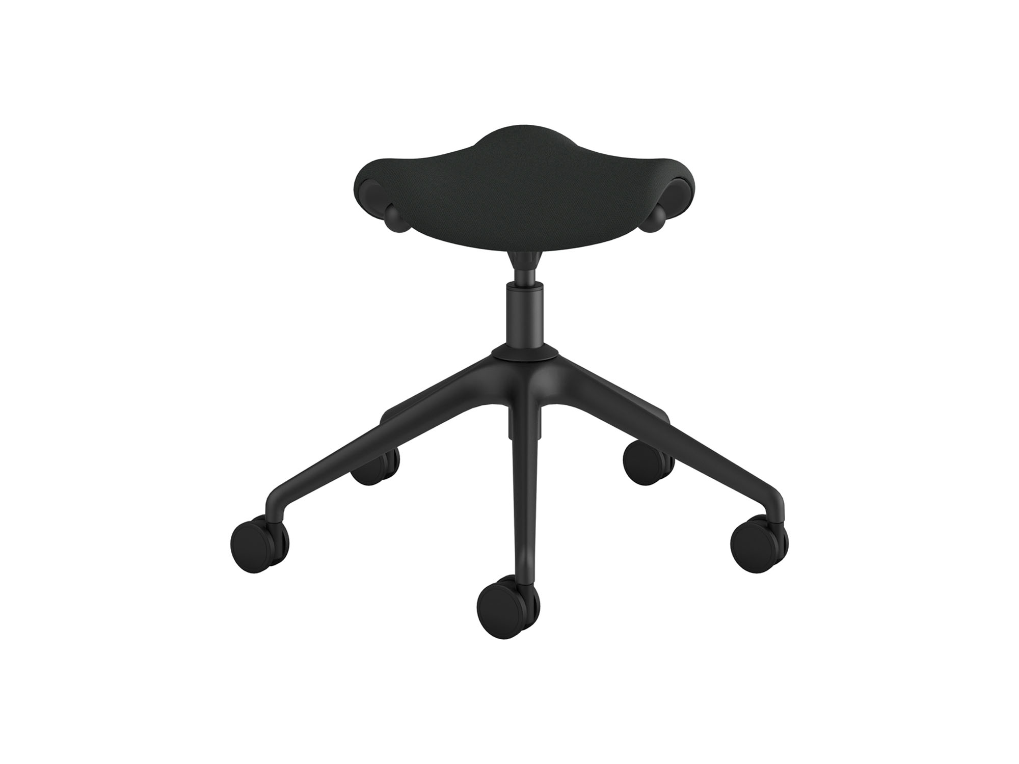 Black active stool back view