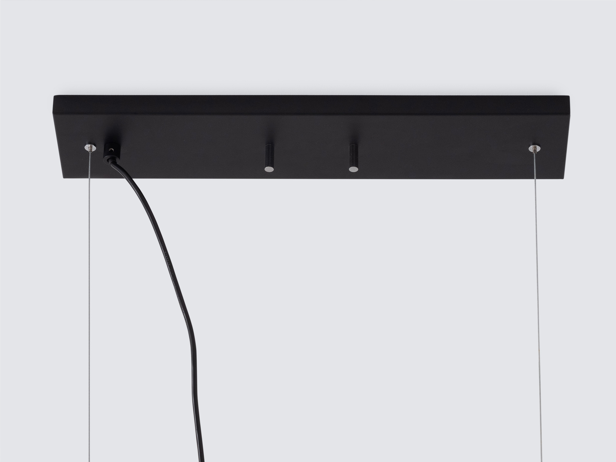Detail view of the Ilya large pendant lighting in black