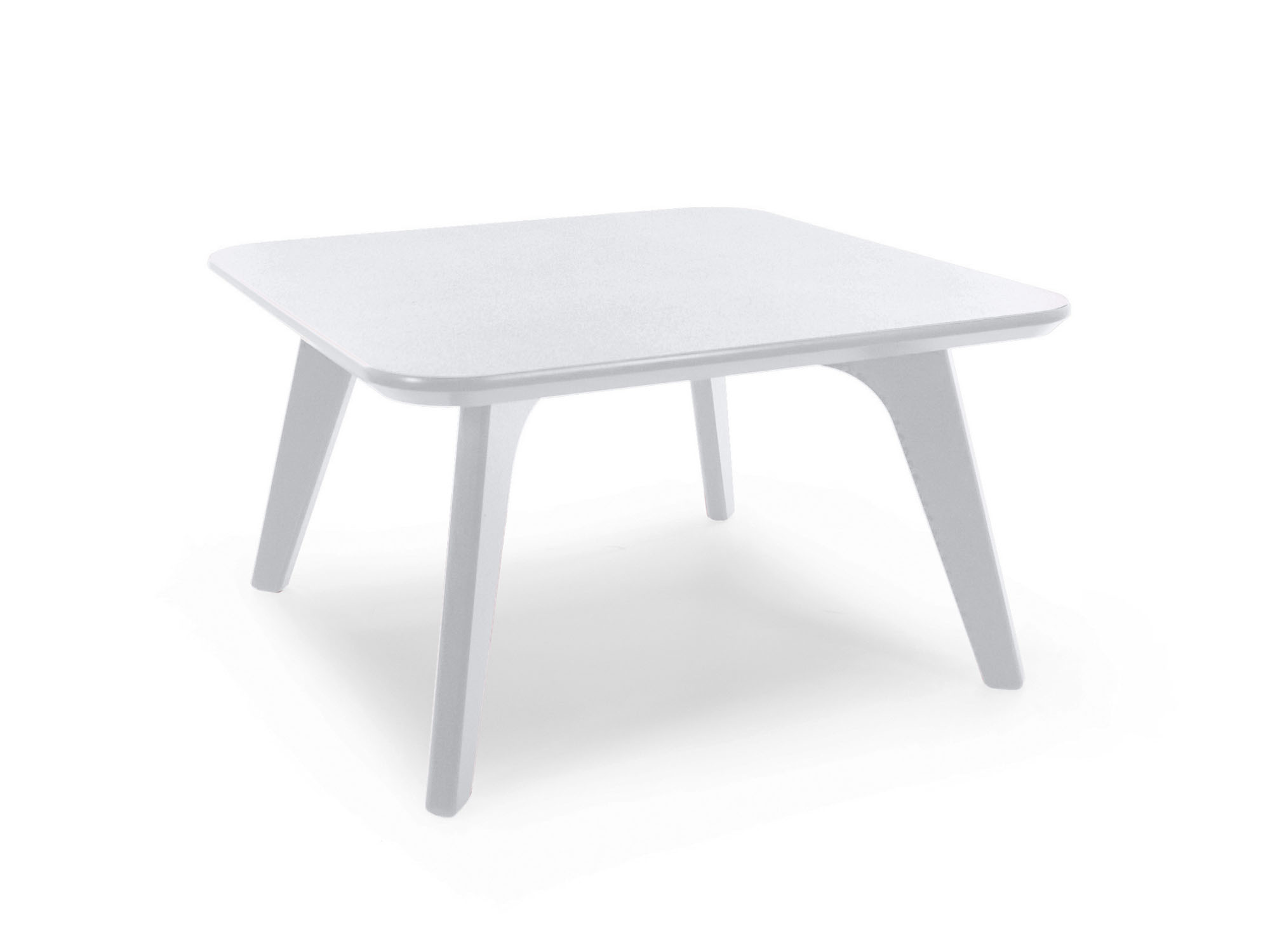 Table de bout carrée satellite de 26 po en bois flotté vue de face