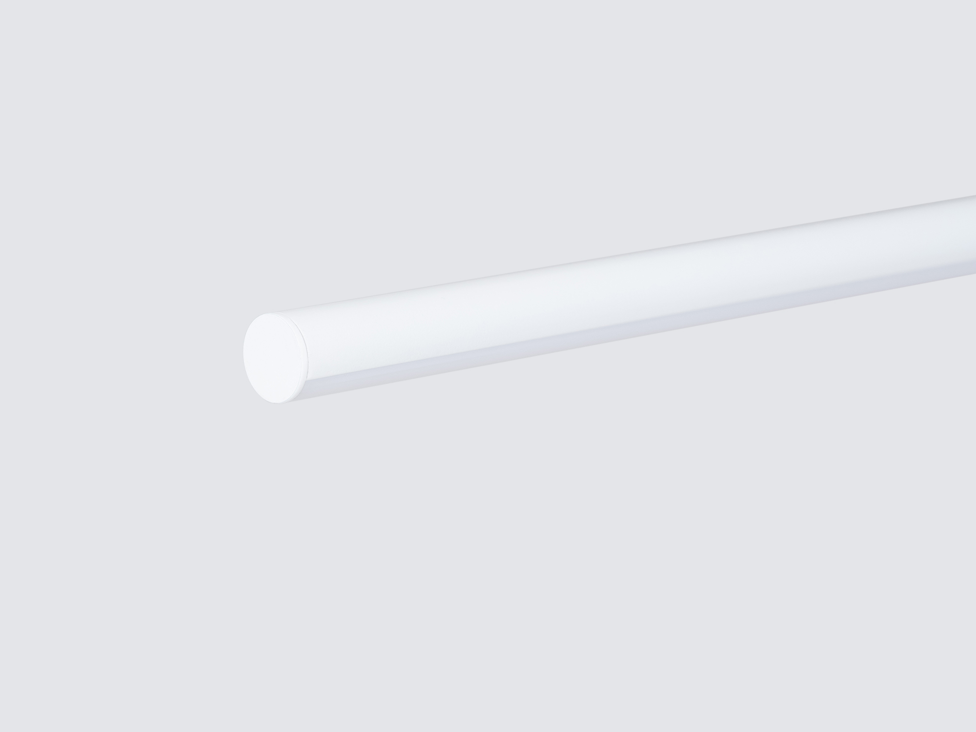 Detail view of the Slimline pendant light in white