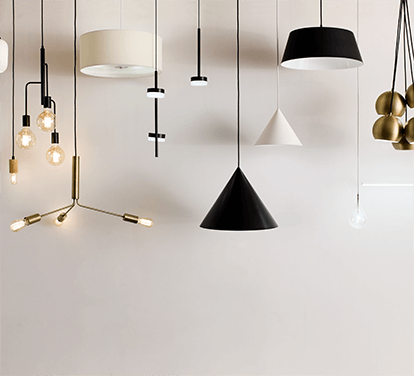 slimline pendant lamp (small/white) - urbane EQ3