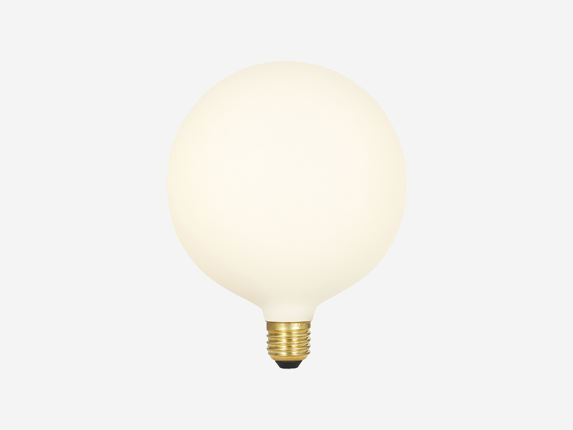 Opaque decorative LED bulb with light on