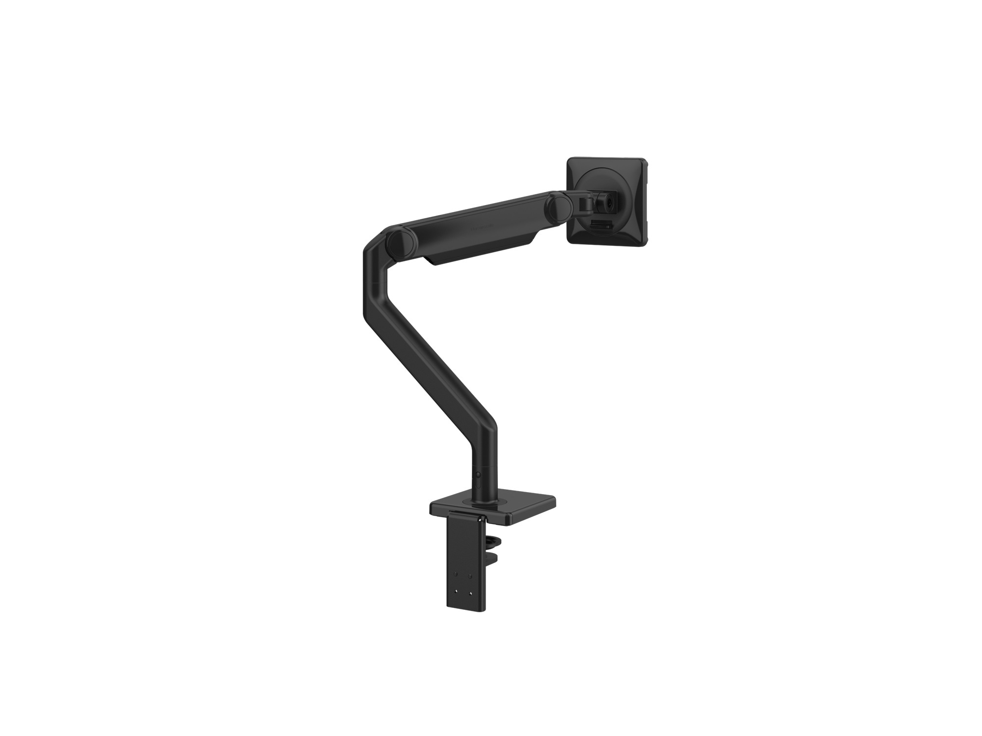 Back view of the Humanscale M2.1 Monitor Arm in black