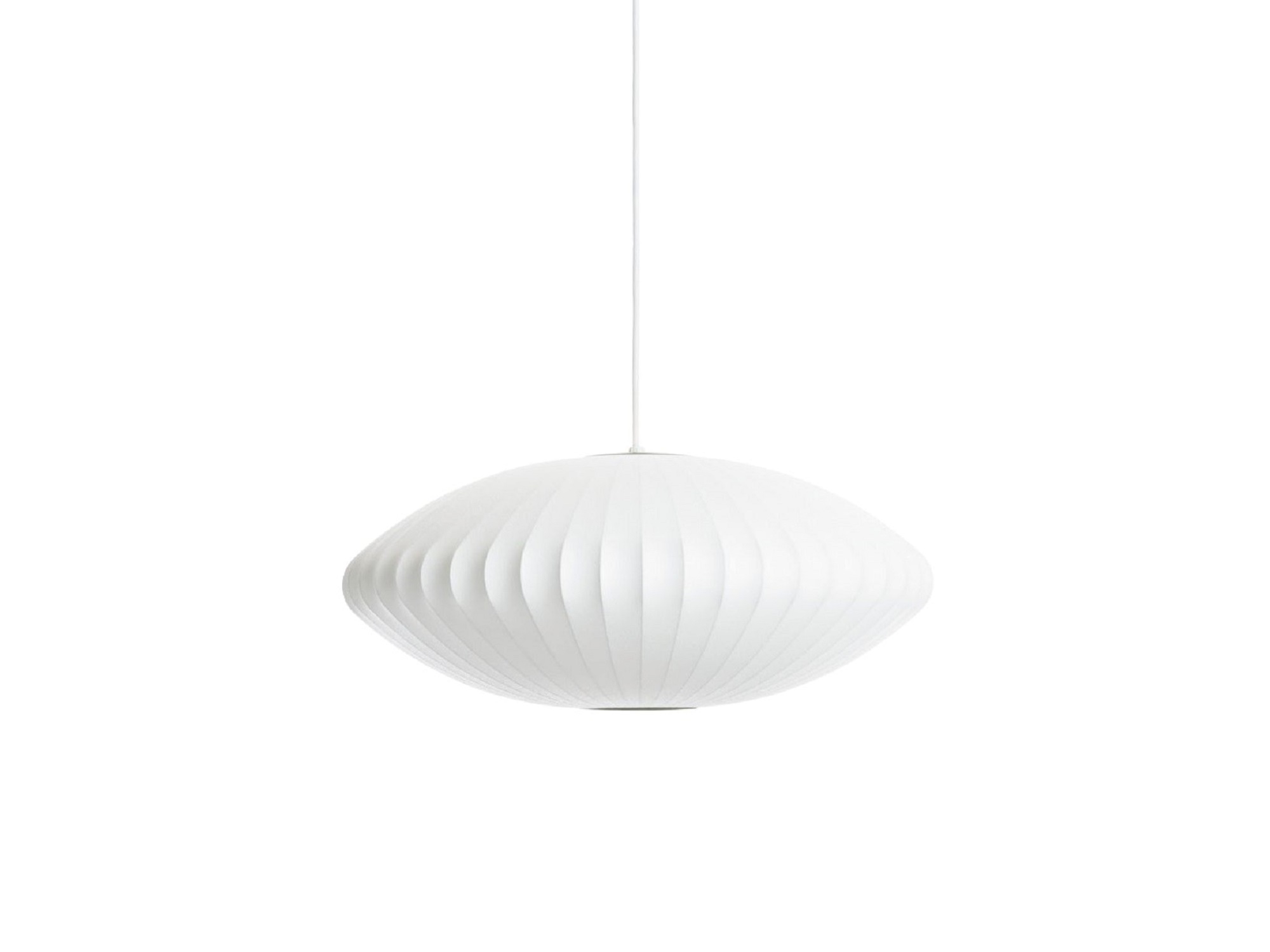 Front view of the extra large Nelson Saucer Bubble Pendant Lamp