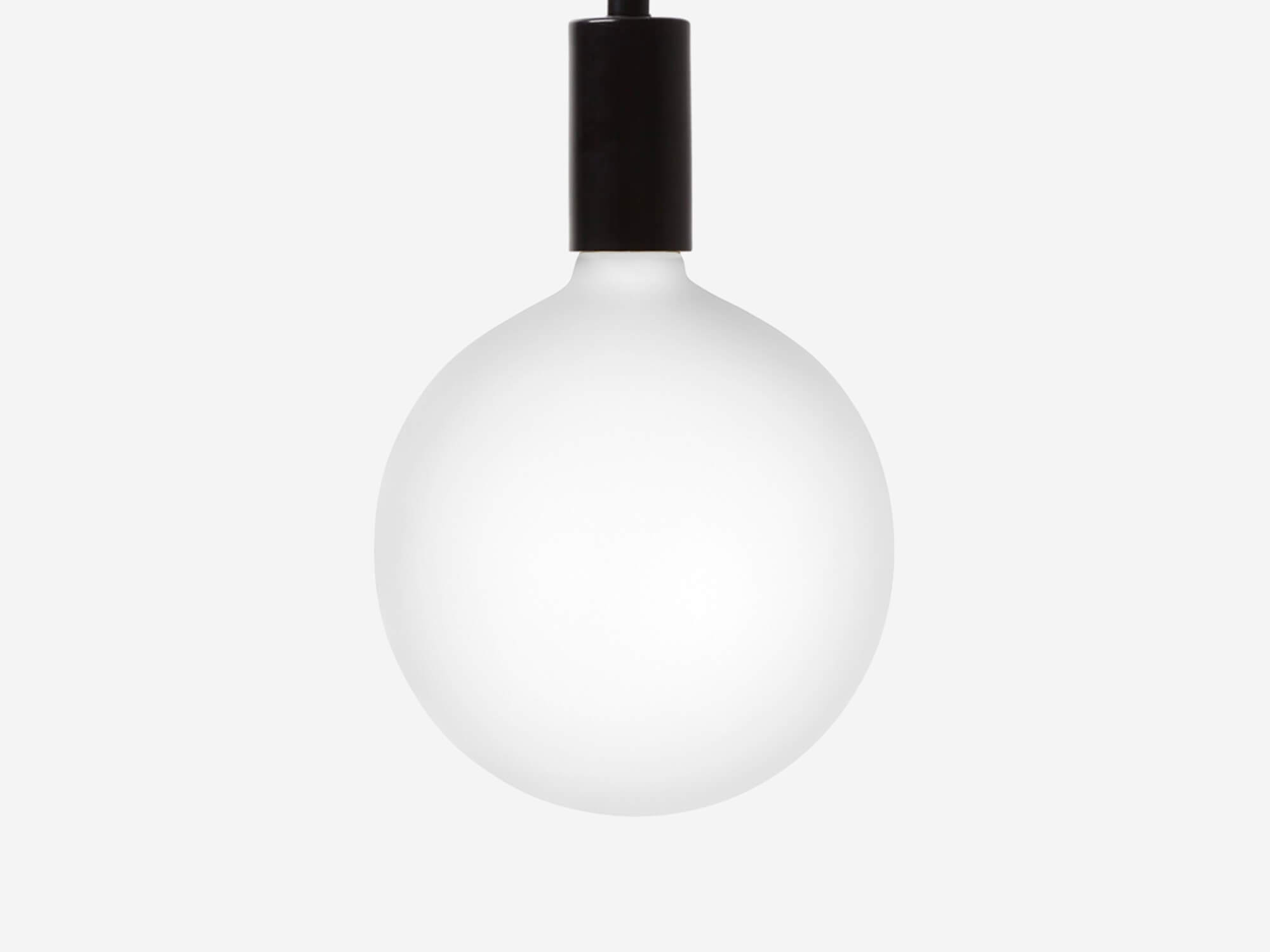 Opaque decorative pendant LED bulb with light off