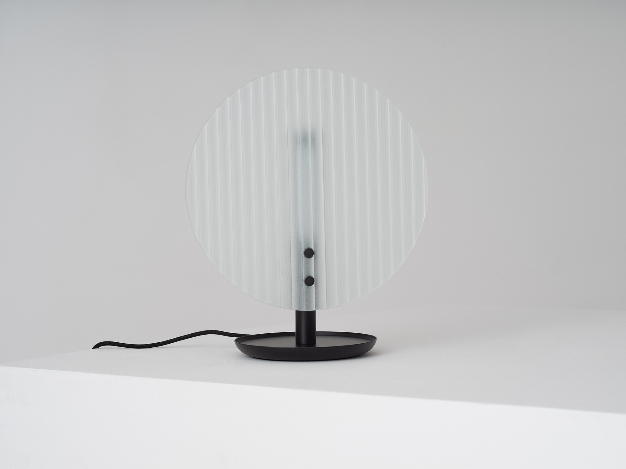 Front view of the Fount modern table lamp