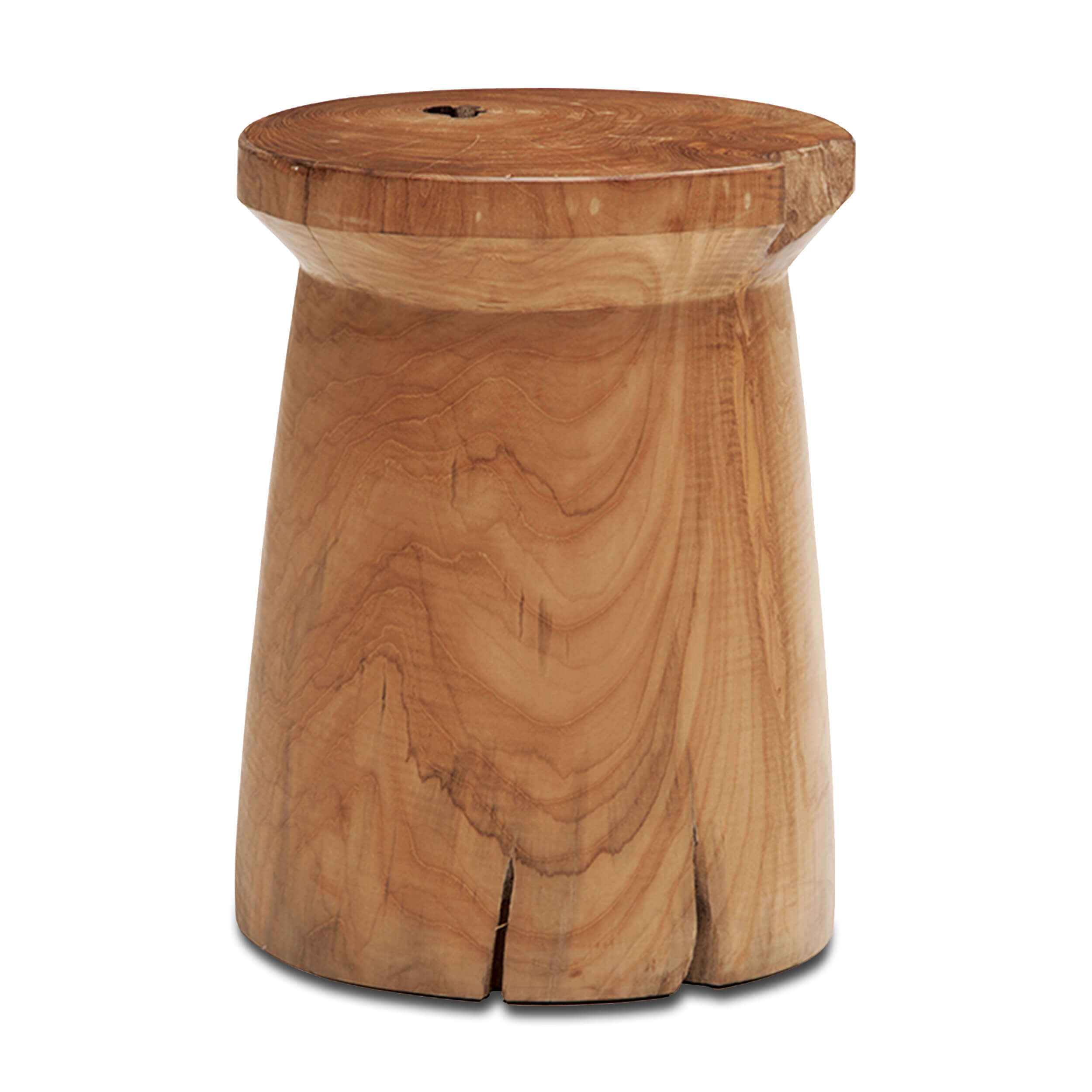 Solid Teak Stool - Round