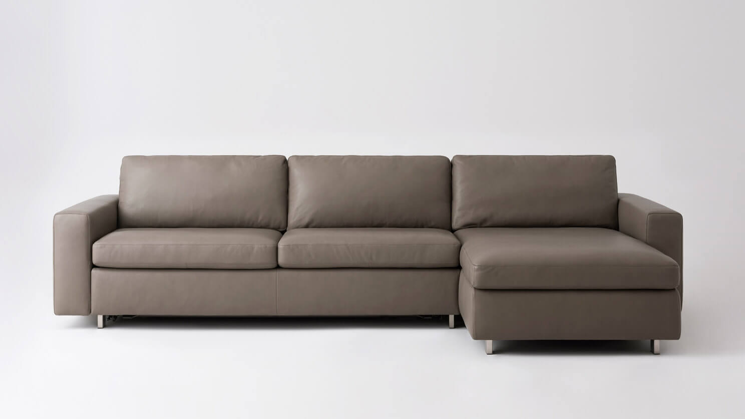 leather chaise sofa with storage