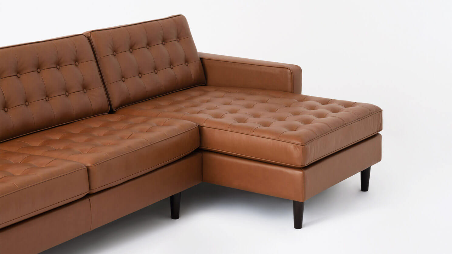 Reverie Apartment 2 Piece Sectional Sofa With Chaise Leather Eq3 Reverie Apartment 2 Piece Sectional Sofa With Chaise Leather