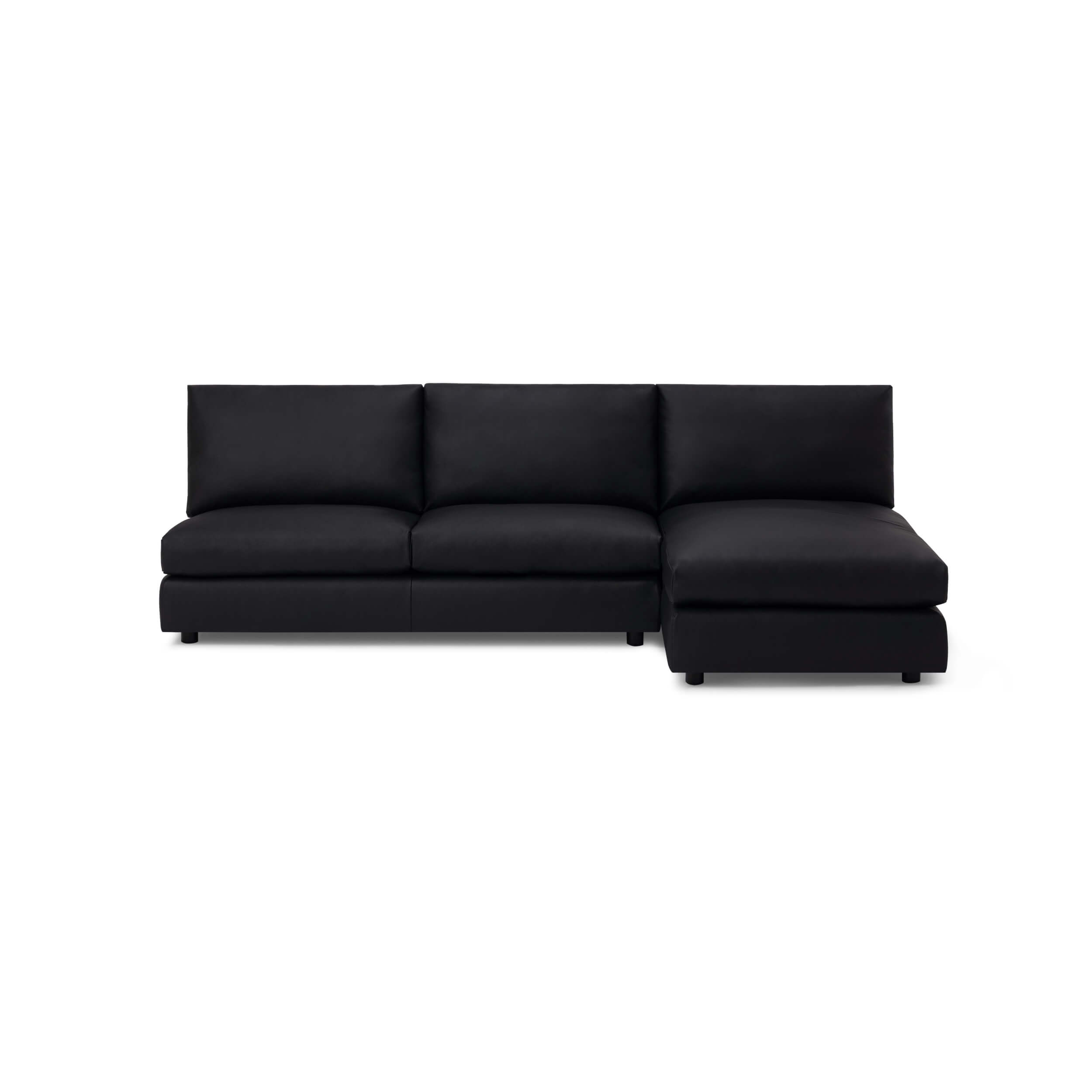 Cello Plush 2-Piece Armless Sectional with Chaise by EQ3