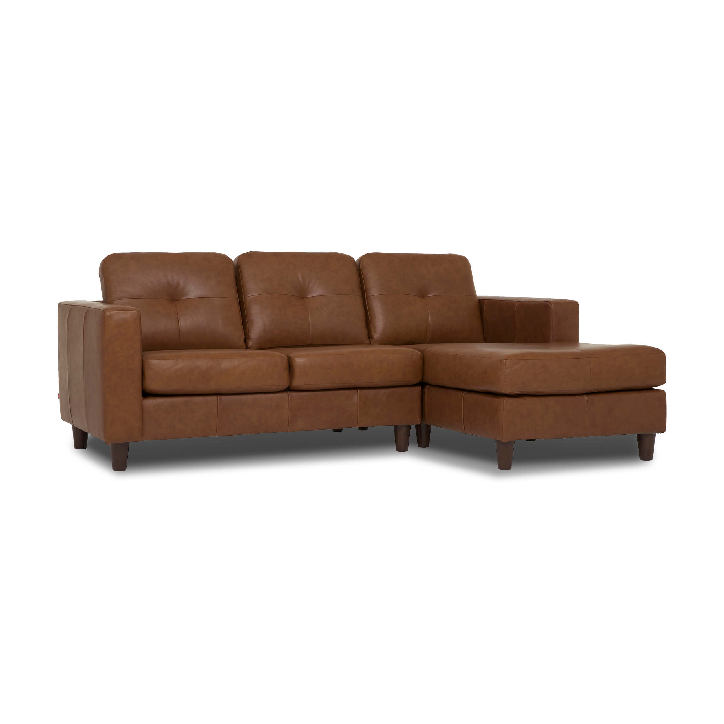 Solo 2Piece Sectional Sofa with Chaise Leather EQ3