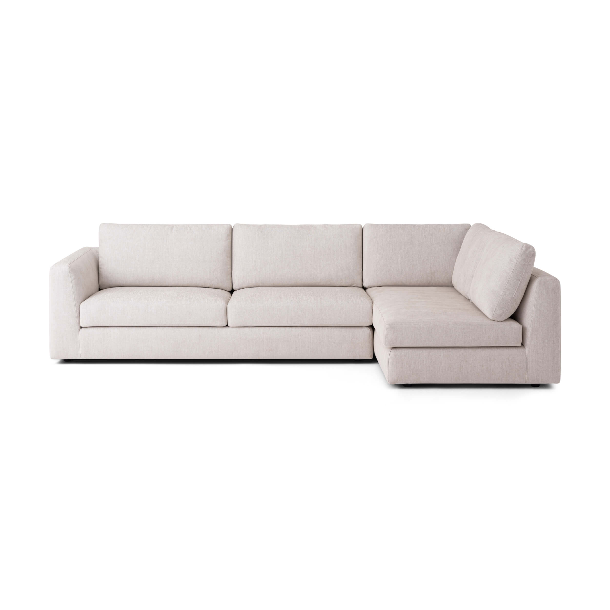 Cello 2-Piece Sectional Sofa with Full Arm Chaise - Fabric | EQ3