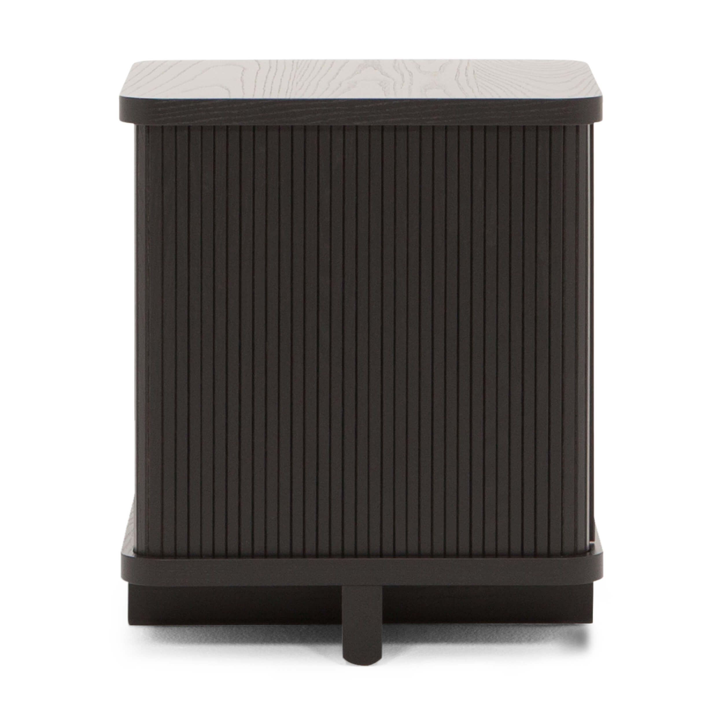 Tambour End Table Black EQ3